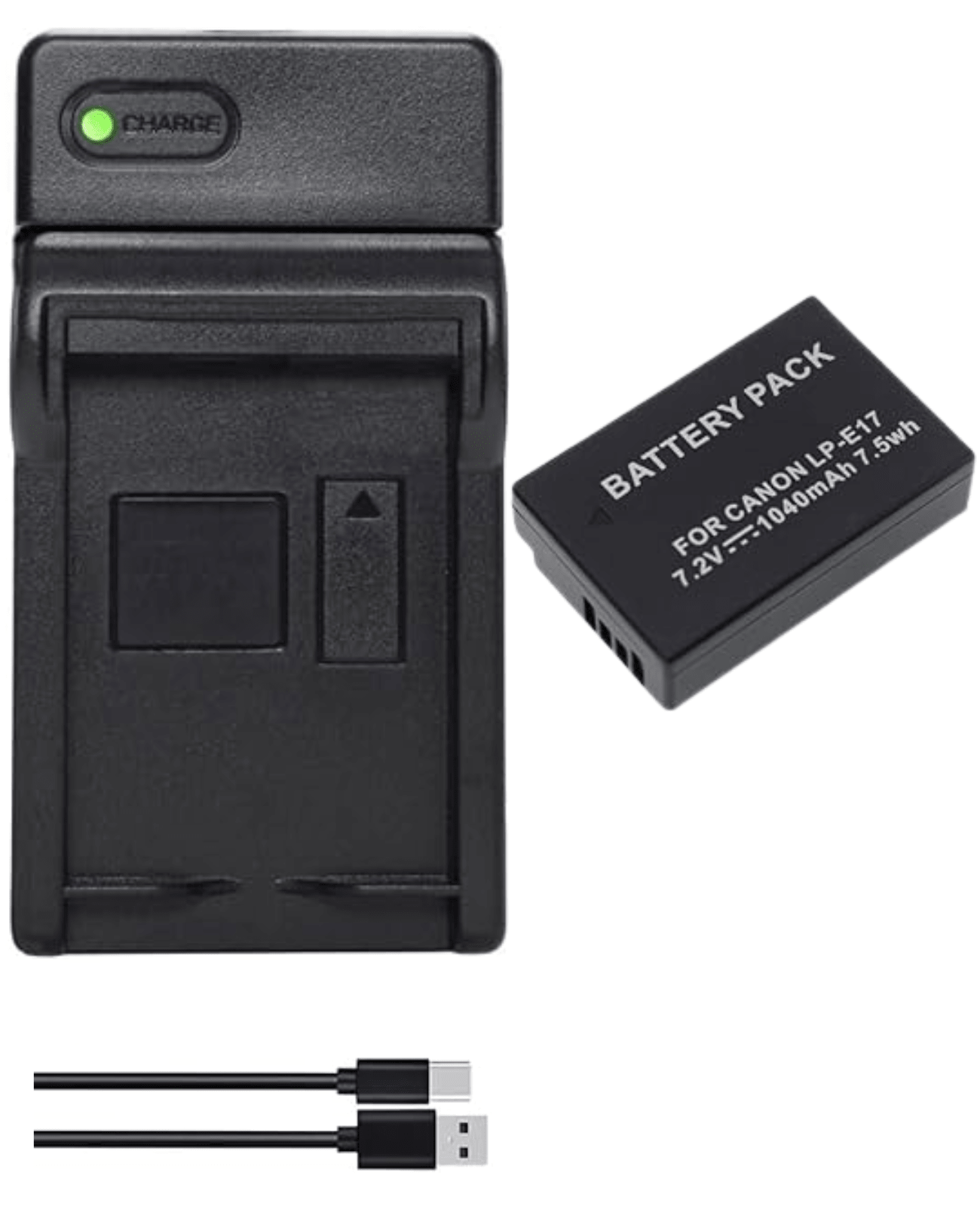 Replacement Rechargeable Battery & Charger for Canon LP - E17 - Office Catch