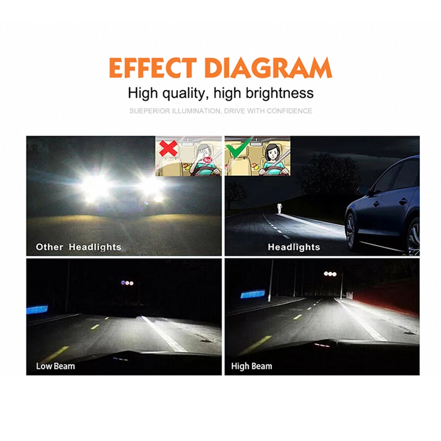 2PCS D4S HID Xenon Headlight Bulbs 6000K White 35W – For Toyota Lexus BMW Audi