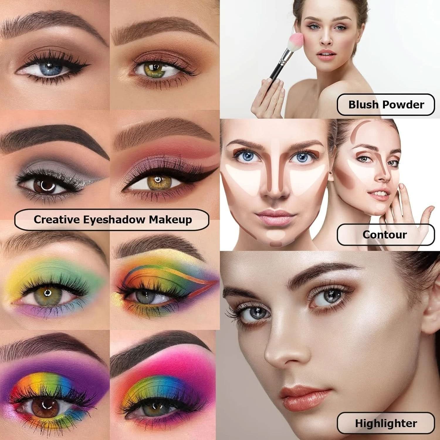 TAVICE 194 - Color Eyeshadow Palette Pearly and Matte Shades, Highly Pigmented Makeup Palette - Office Catch