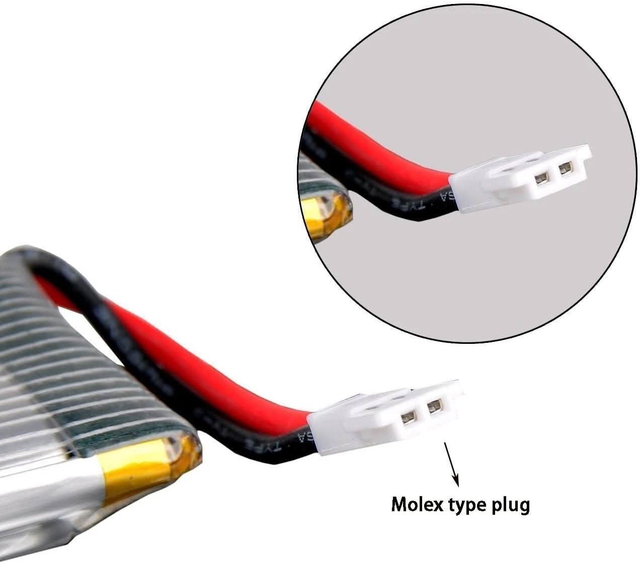 TAVICE 2 Pack 3.7V 800mAh LiPo Battery Pack Compatible with RC Airplanes & Drones (1/2/3 PCS Options) - Office Catch