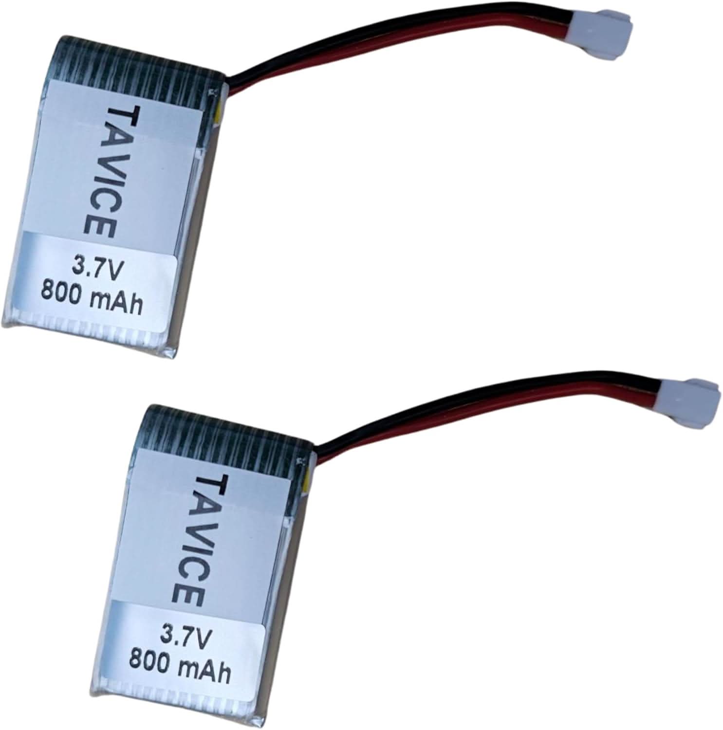 TAVICE 2 Pack 3.7V 800mAh LiPo Battery Pack Compatible with RC Airplanes & Drones (1/2/3 PCS Options) - Office Catch