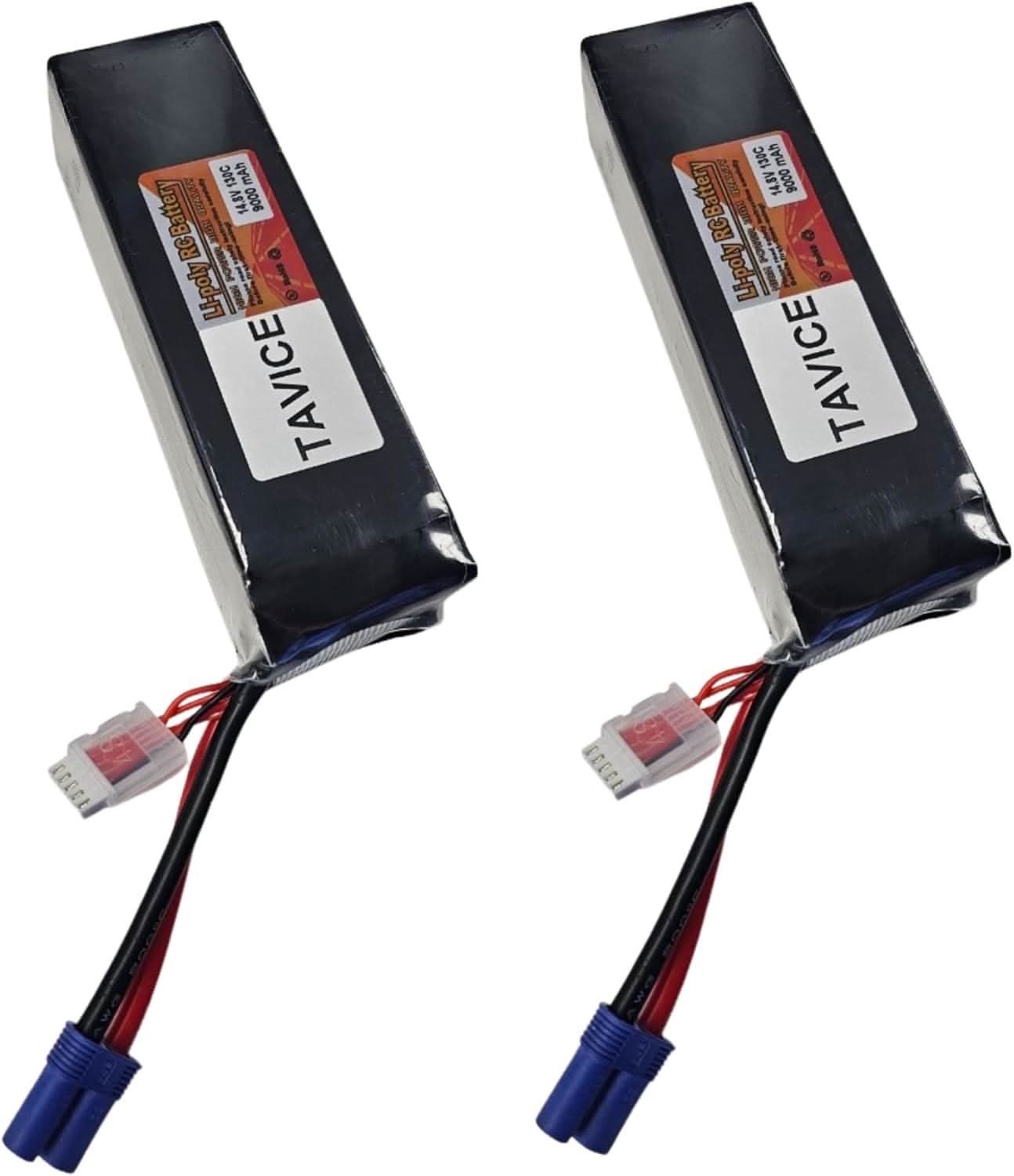 TAVICE 2 Pack 3S LiPo Battery 11.1V 5200mAh 100C with Deans Connector Compatible with RC Cars, Airplanes & Boats - Office Catch