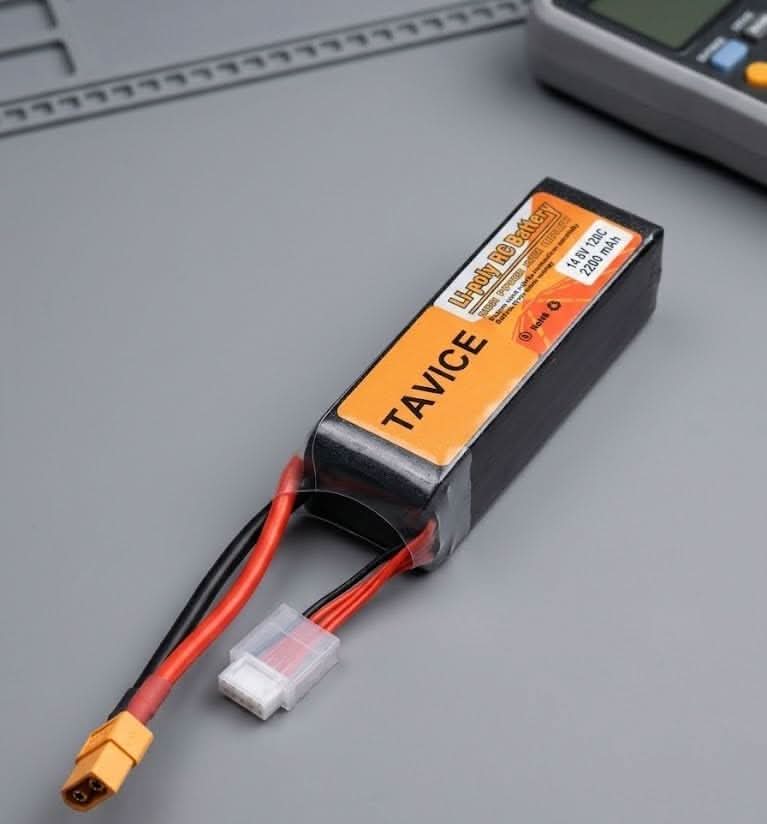 TAVICE 2 Pack 4S LiPo Battery 14.8V 2200mAh 120C with XT60 Connector Compatible with RC Drone, FPV, Quadcopter & Helicopter - Office Catch