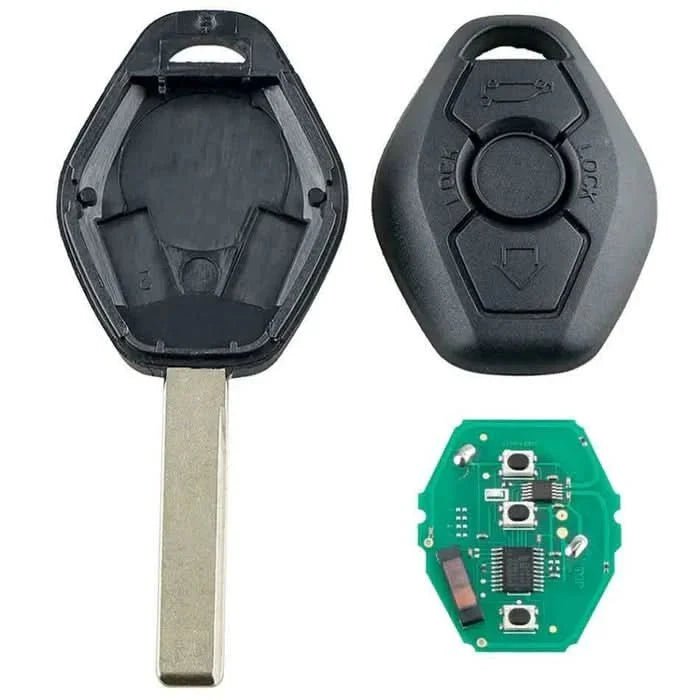 TAVICE 2 PACK BMW 3 Button Compatible Complete Remote Key For E31 E32 E34 E36 E38 E39 E46 Z3 - Office Catch