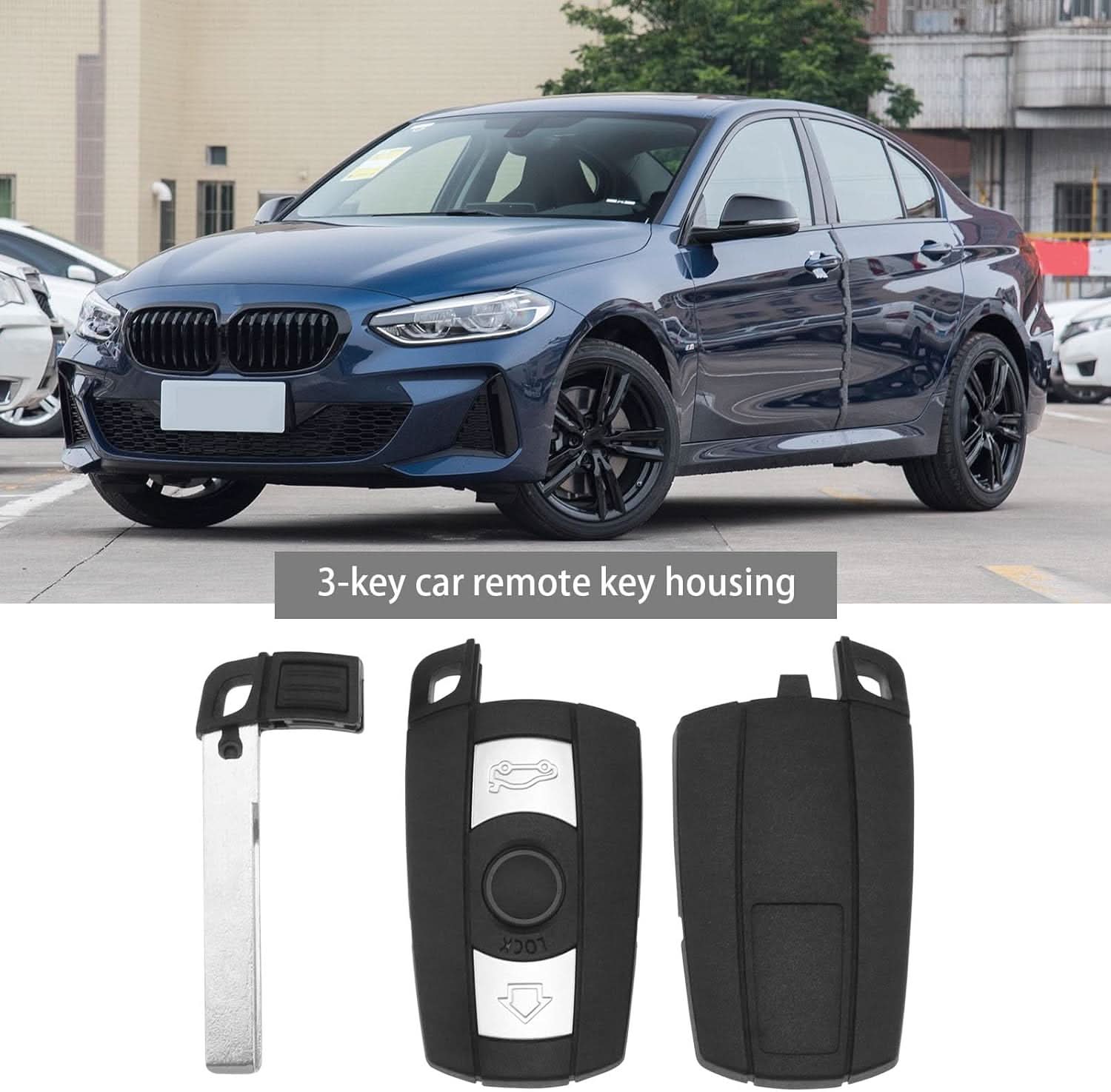 TAVICE 2 PACK BMW Compatible 3 Button Smart Remote Key FOB CASE 1 3 5 6 7 E90 E93 E92 M3 M5 X3 X5 - Office Catch