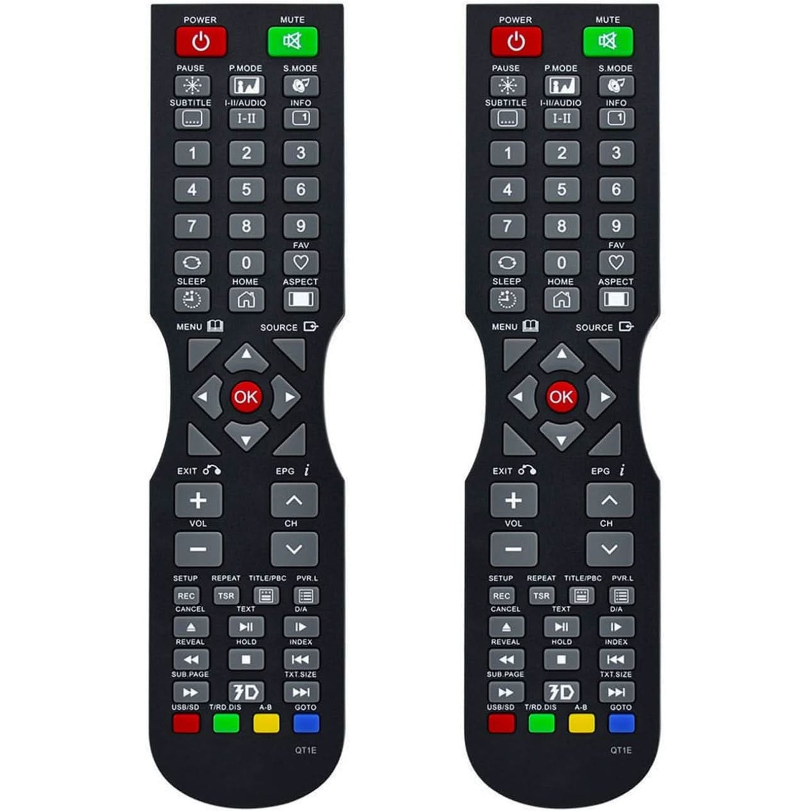 TAVICE 2 PACK Compatible Remote For SONIQ QT1E QT155 QT166 QT138 Remote TV E55V13A E55V14B - Office Catch