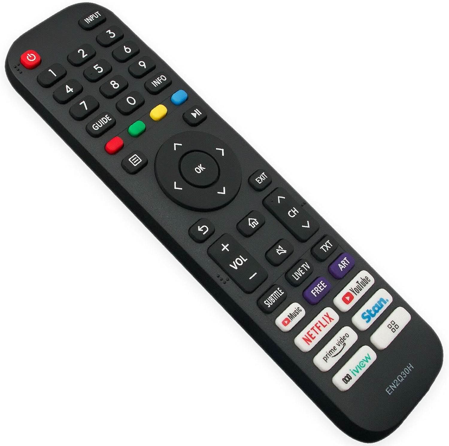 TAVICE 2 PACK EN2Q30H Remote control fit for HISENSE VIDAA TV 65Q7, 65SX, 70S5, 100L5F, 100S8 - Office Catch