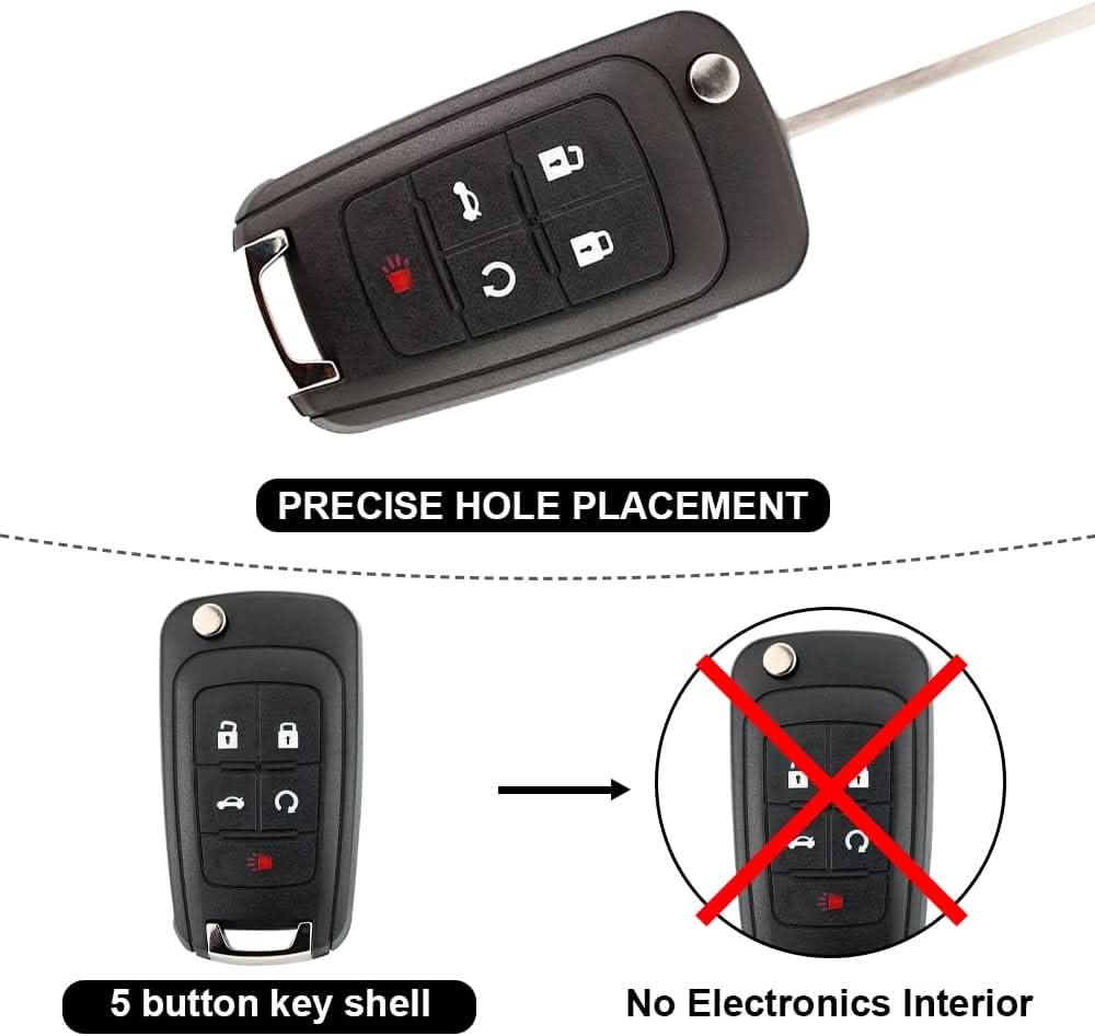 TAVICE 2 PACK For HOLDEN COMMODORE VF 5 Button Remote Flip Key Blank Shell/Case/Enclosure - Office Catch