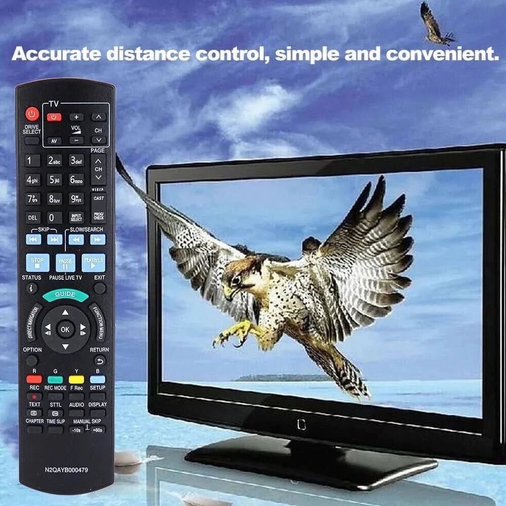 TAVICE 2 PACK For PANASONIC Replacement Remote Control TV DVD Blue Ray DMP - BD75 DMP - BD755 IR6 - Office Catch