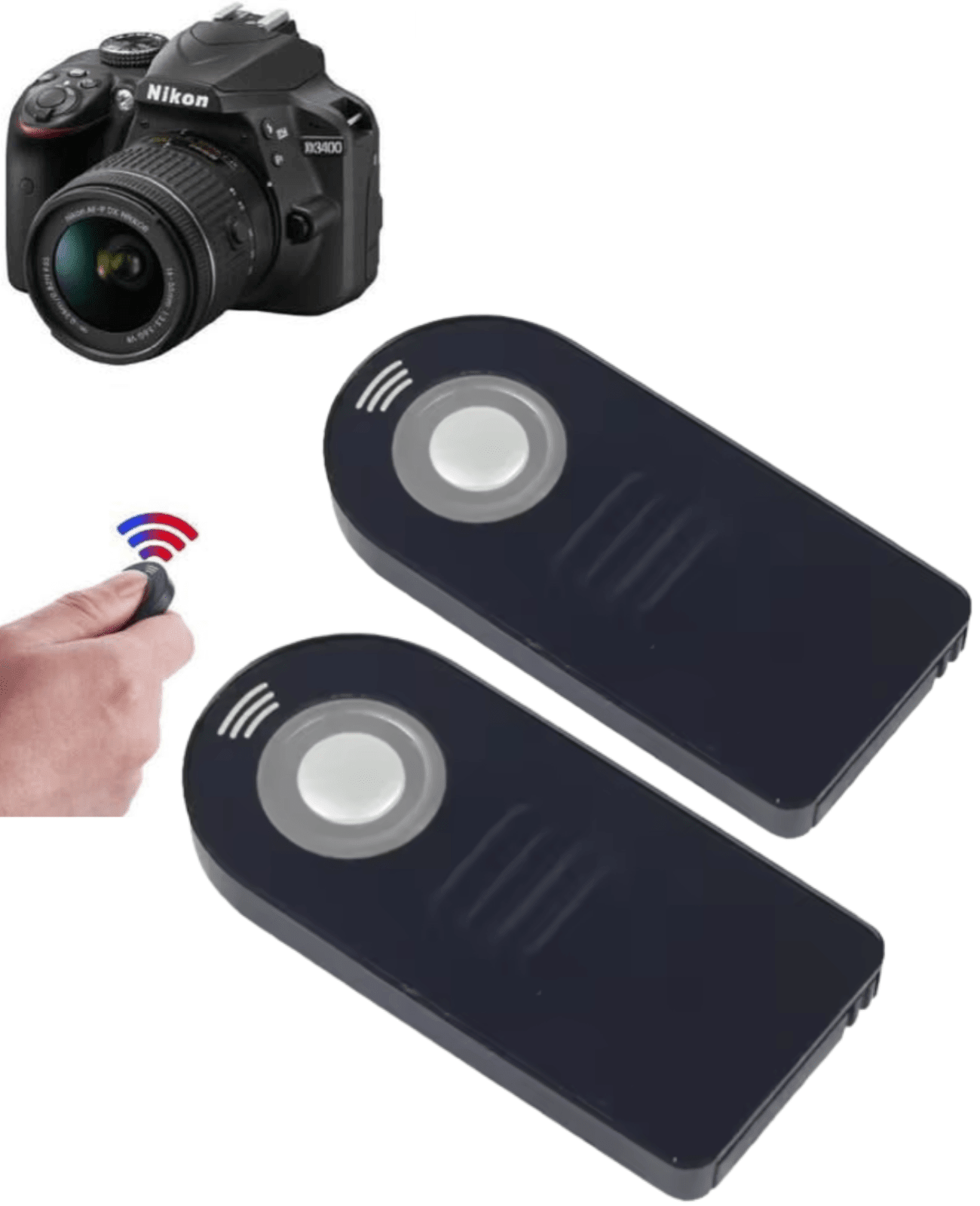 TAVICE 2 PACK IR Wireless Infrared Shutter Release Remote Control for Nikon DSLR Camera ML - L3 - Office Catch