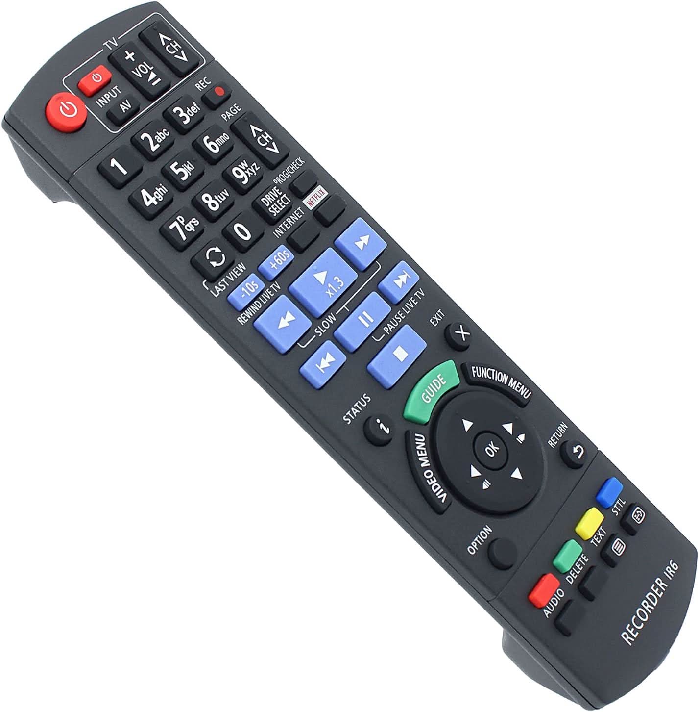 TAVICE 2 PACK N2QAYB001077 Remote Control Compatible Panasonic DMR - HWT260GN DMR - PWT560GN - Office Catch