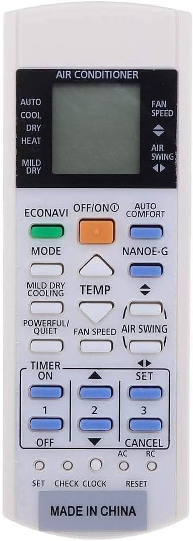 TAVICE 2 PACK Panasonic Replacement Air Conditioner Remote model ECONAVI Inverter NANOE - G - Office Catch