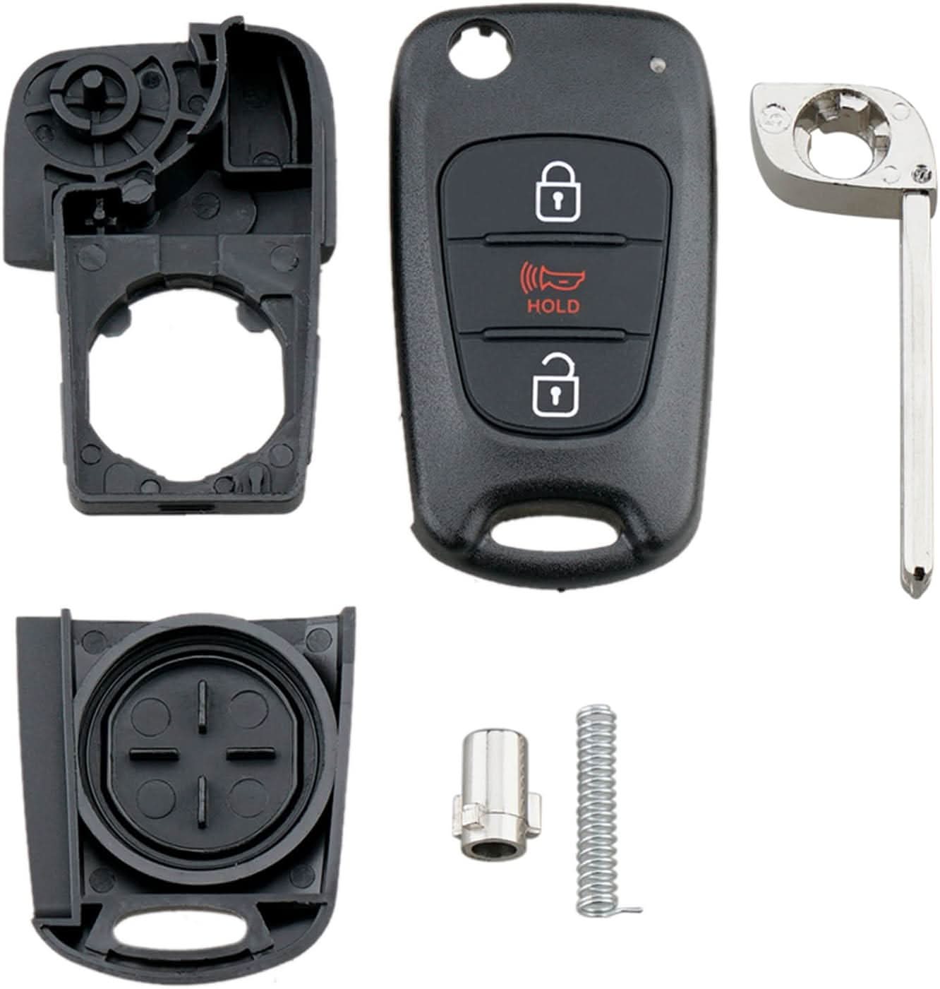 TAVICE 2 Pack Replacement remote Flip car key shell suitable for HYUNDAI i20 i30 i35 - Office Catch