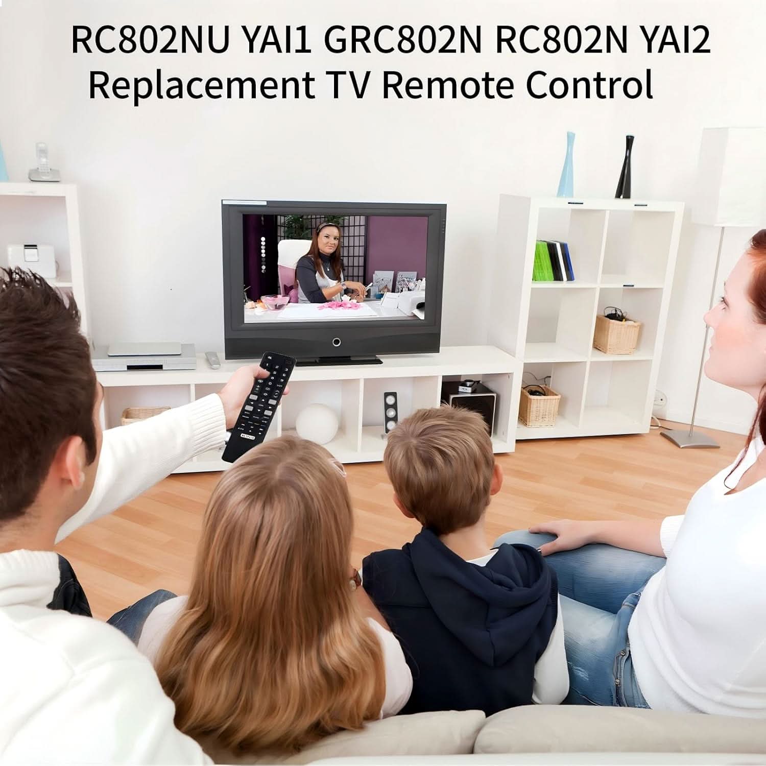 TAVICE 2 pack Replacement Remote For FFALCON TV grc802n YAI2 55uf1 65uf1 50uf1 40sf1 32sf1 N - Office Catch