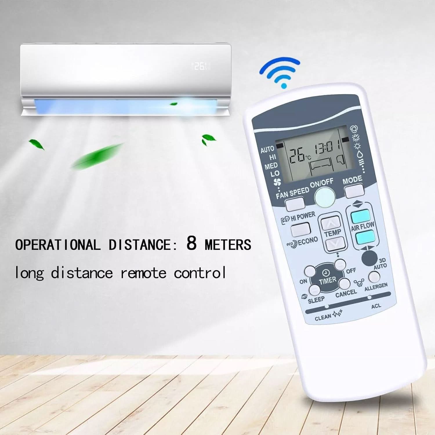 TAVICE 2 Pack Replacement RKX502A001 Remote Control for Mitsubishi Air Conditioner Also Compatible with RKX502A001B RKX502A001C RKX502A001F RKX502A001G RKX502A001P RKX502A001S RKX502A017A RKT502A420 RKW502A200B - Office Catch