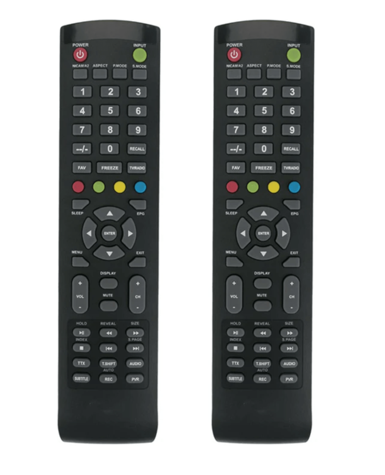 Tavice 2 - Pack Replacement TV Remote – Compatible with KOGAN KALED55XXXZD, KALED19DVDZB, KALED24DVDZC - Office Catch