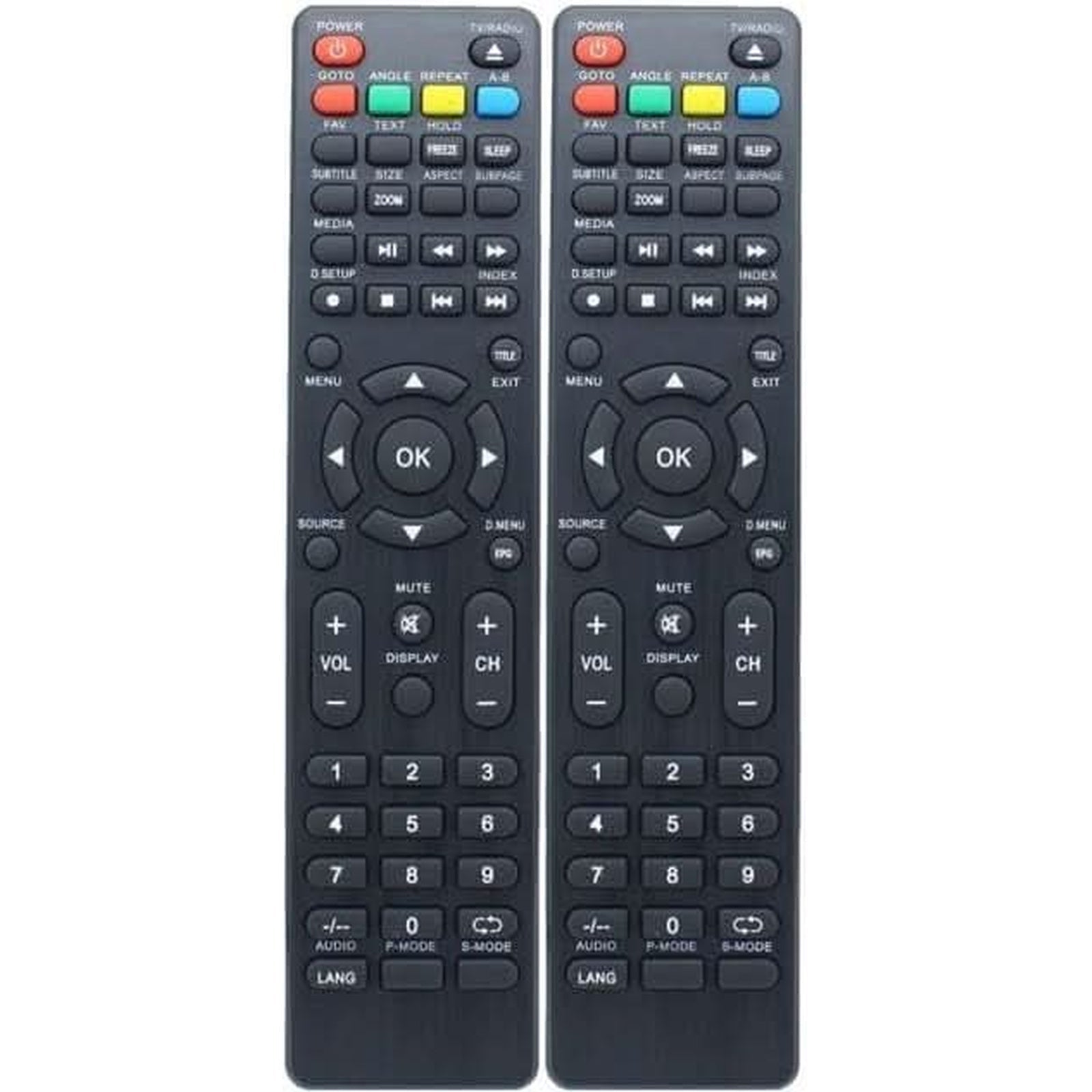 TAVICE 2 Pack Replacement TV Remote Control – Compatible with Bauhn ATV50UHD / ATV‑55UHDC‑0717 / ATV‑55FHDED / ATV‑40FTHED - Office Catch
