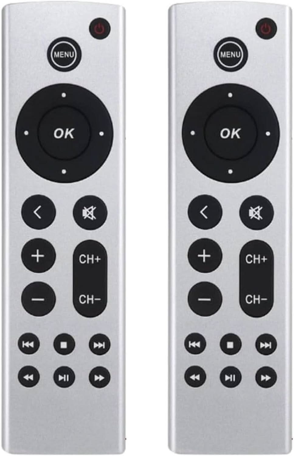 TAVICE 2 PACK Replacement Universal Infrared Remote Control Compatible For Apple TV1/TV2/TV3 - Office Catch