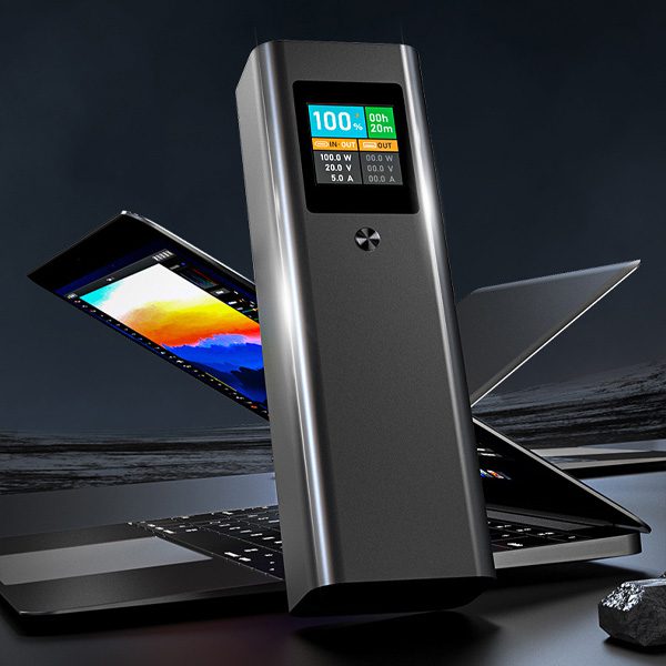 100W Power Bank 20,000mAh Capacity | For Phones, Laptops, iPads | USB-C Fast Charging Portable Charger