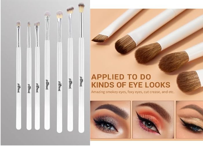 TAVICE 7 PCS Professional Eye Makeup Brushes Set Soft Blending & Eyeshadow Brushes: - Office Catch