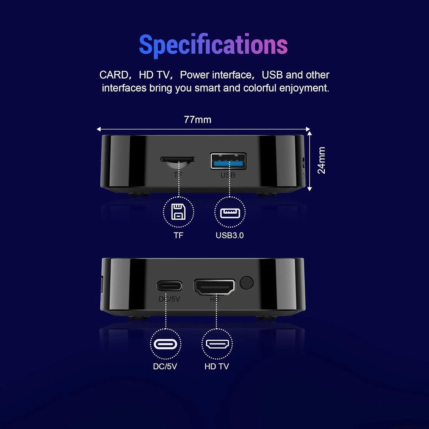 Tavice Android TV Box 8K Ultra HD | 5G WiFi Streaming Media Player with Quad - Core Processor, HDMI Output & Plug - and - Play Setup - Office Catch