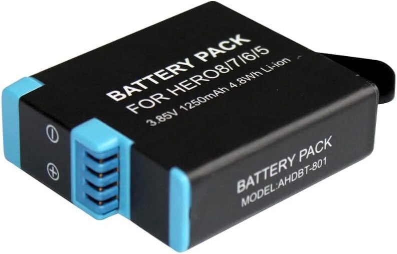 TAVICE [Combo Pack] Ultra Fast Triple Charger + 3 Pack Batteries for GoPro Hero 8 7 6 5 Action Camera | High Capacity Batteries - Office Catch