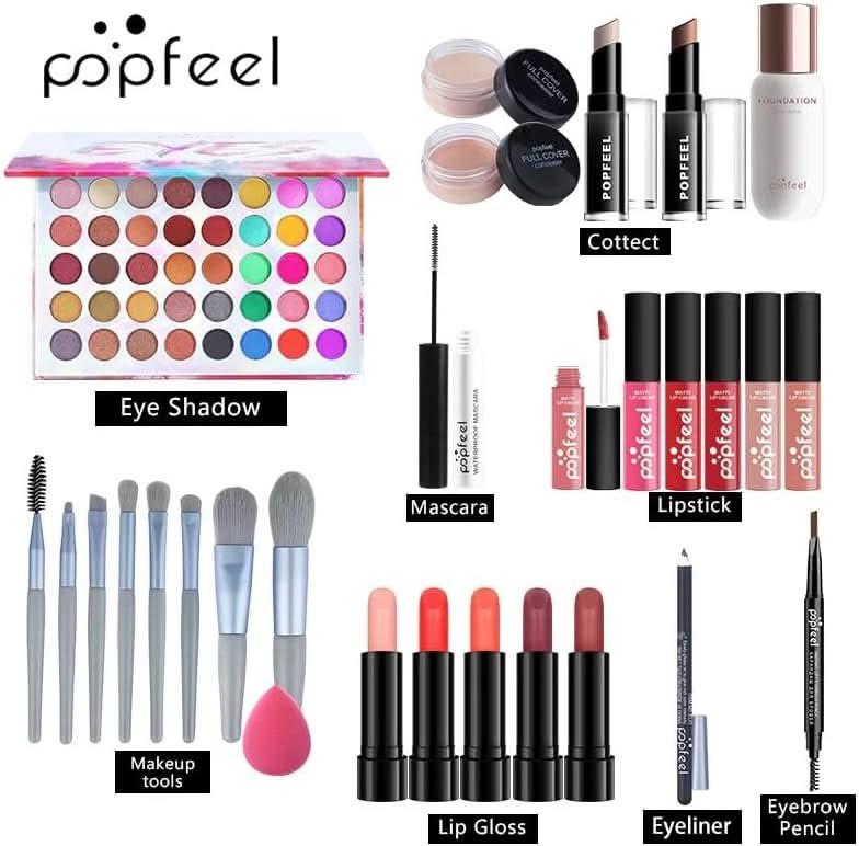 TAVICE Complete your look with the TAVICE Professional Makeup Kit (30 - piece set). Includes eyeshadow palette, lipstick, lip gloss, mascara, brushes, primer, and travel bag for versatile, all - in - one beauty essentials for women and teens. - Battery Mate