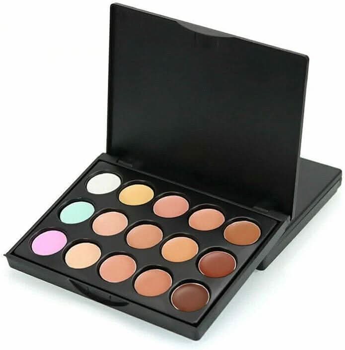 TAVICE NEW 15 - Color Contour Cream Concealer Kit Neutral Makeup Camouflage Palette for Face, Eyes, and Blemishes - Office Catch