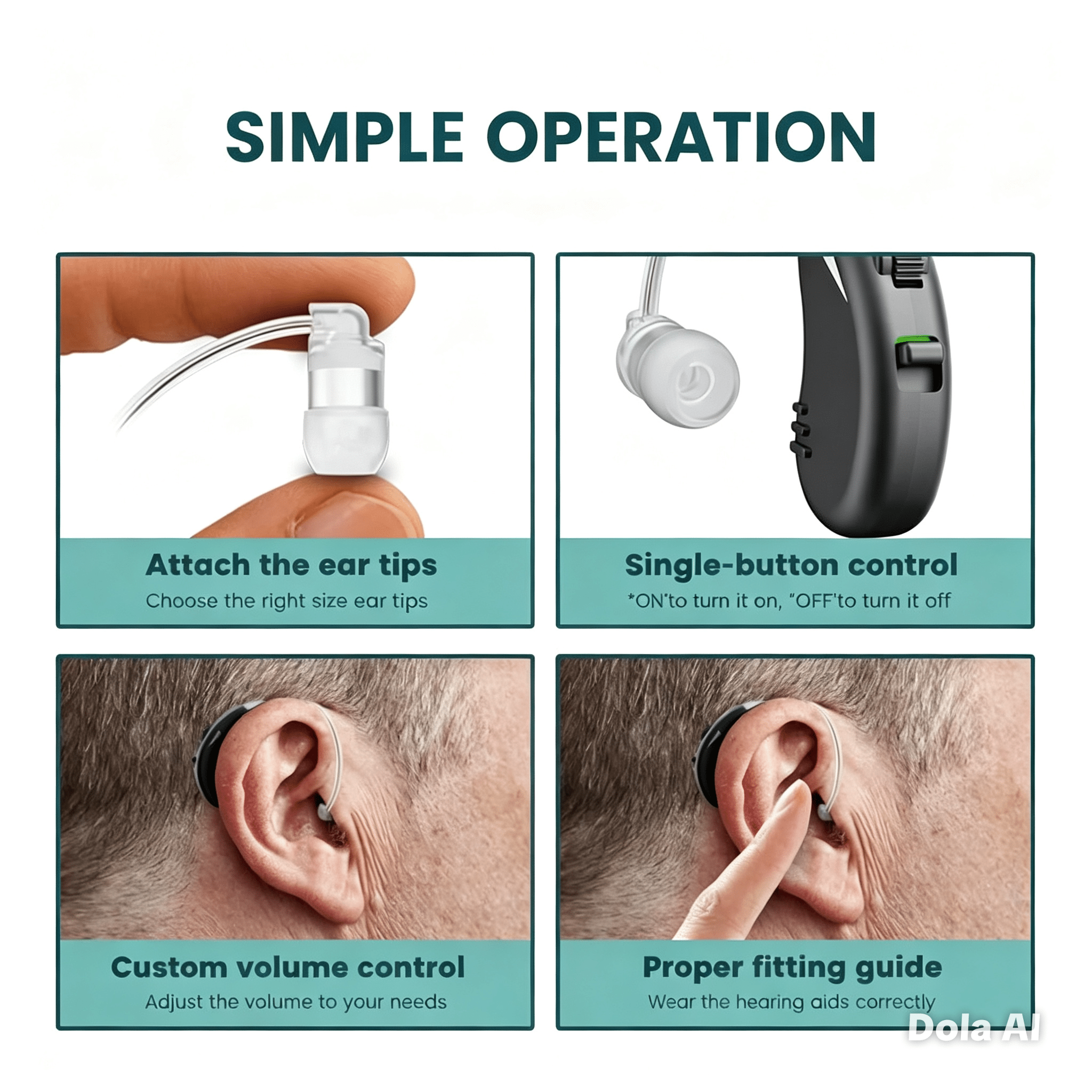 Tavice Rechargeable Dual Behind-the-Ear Sound Amplifier with Noise Reduction, USB Charging, Long Battery Life - Office Catch