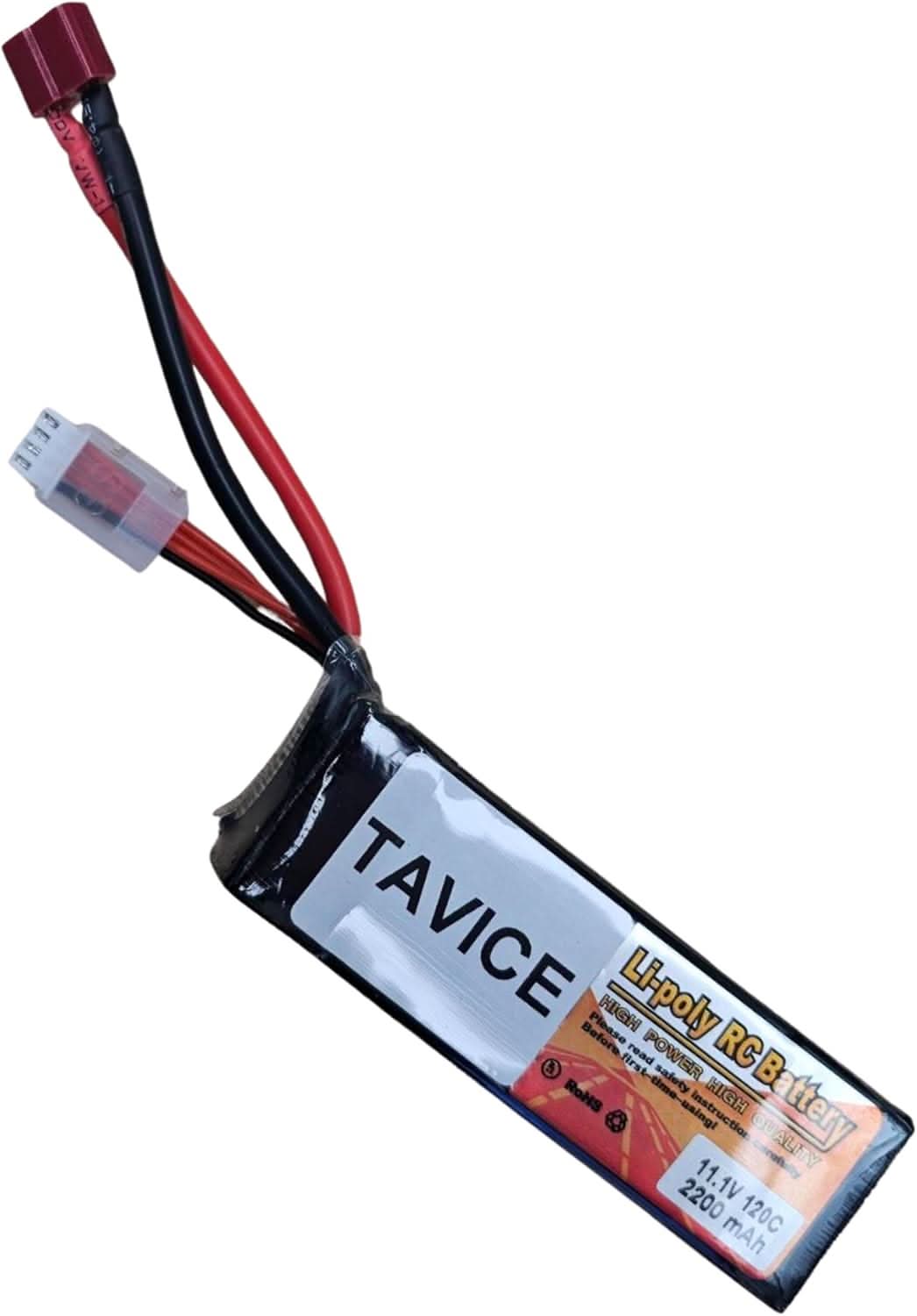 TAVICE Replacement 3S LiPo Battery 11.1V 2200mAh with Deans Connector Compatible with RC Cars, Trucks & Airplanes - Office Catch