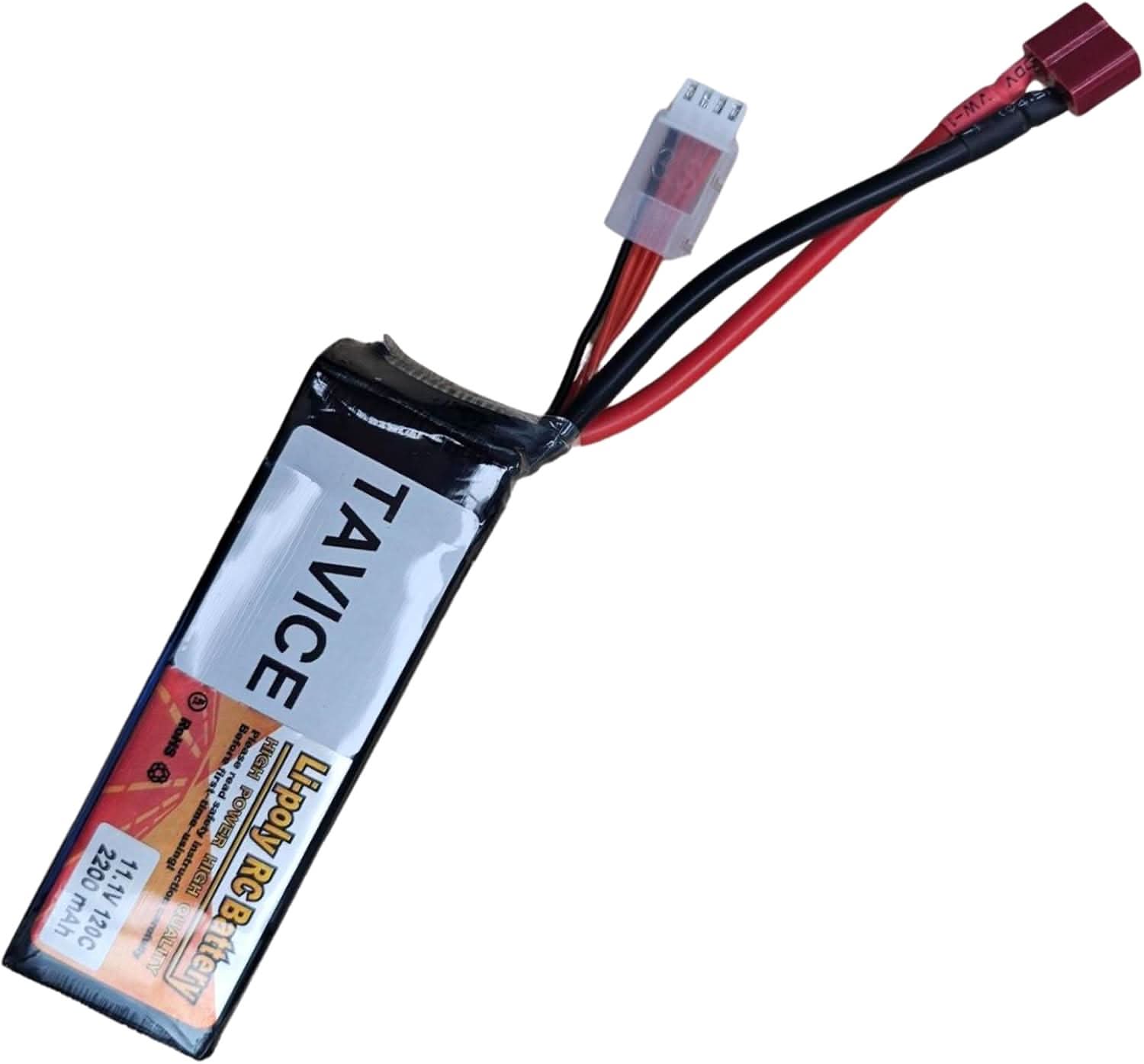 TAVICE Replacement 3S LiPo Battery 11.1V 2200mAh with Deans Connector Compatible with RC Cars, Trucks & Airplanes - Office Catch
