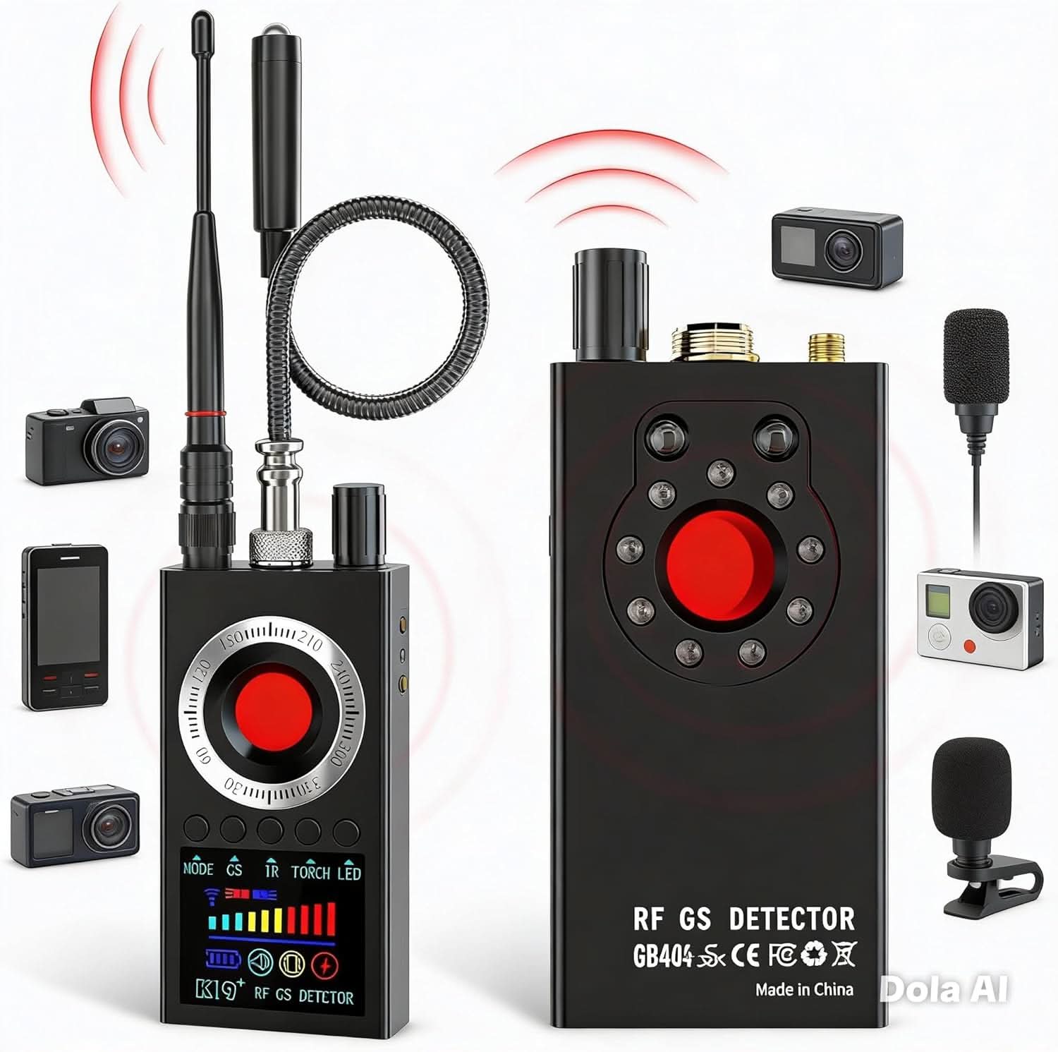 TAVICE RF Signal Detector, Wireless Signal Scanner, Portable Device Finder and Privacy Protection Tool for Travel and Personal Security - Office Catch