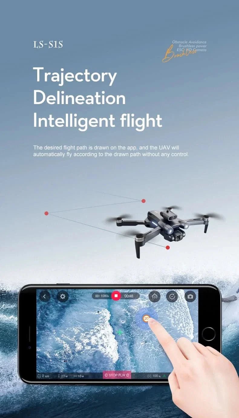 Tavice S1S Max Foldable FPV Drone with 6K Camera | Brushless RC Quadcopter, Optical Flow, WiFi FPV, 18 - Min Flight Time - Office Catch