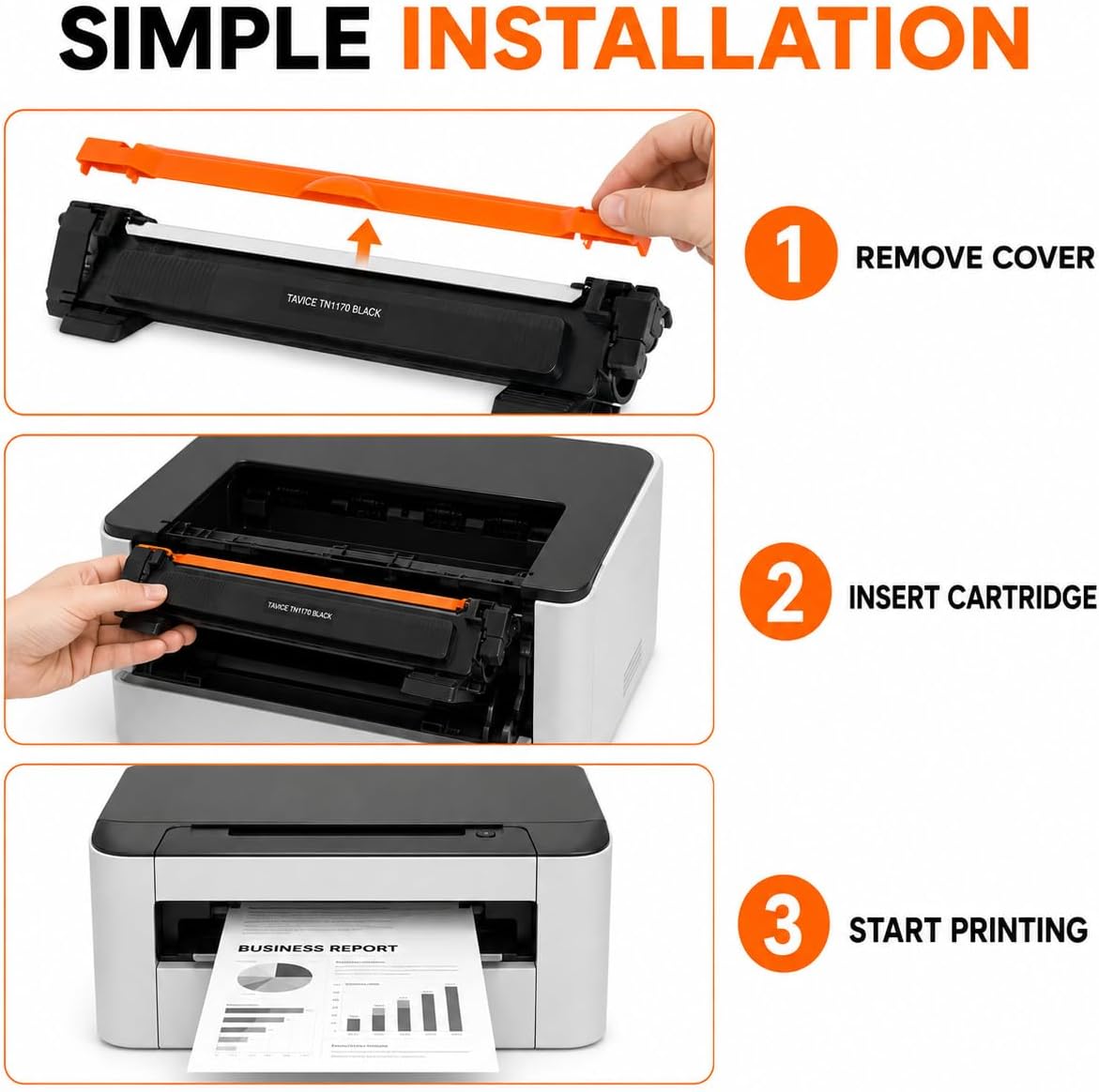 TN1170 Toner Cartridge Compatible with Brother HL-L1230W and DCP-L1630W Printers - Office Catch