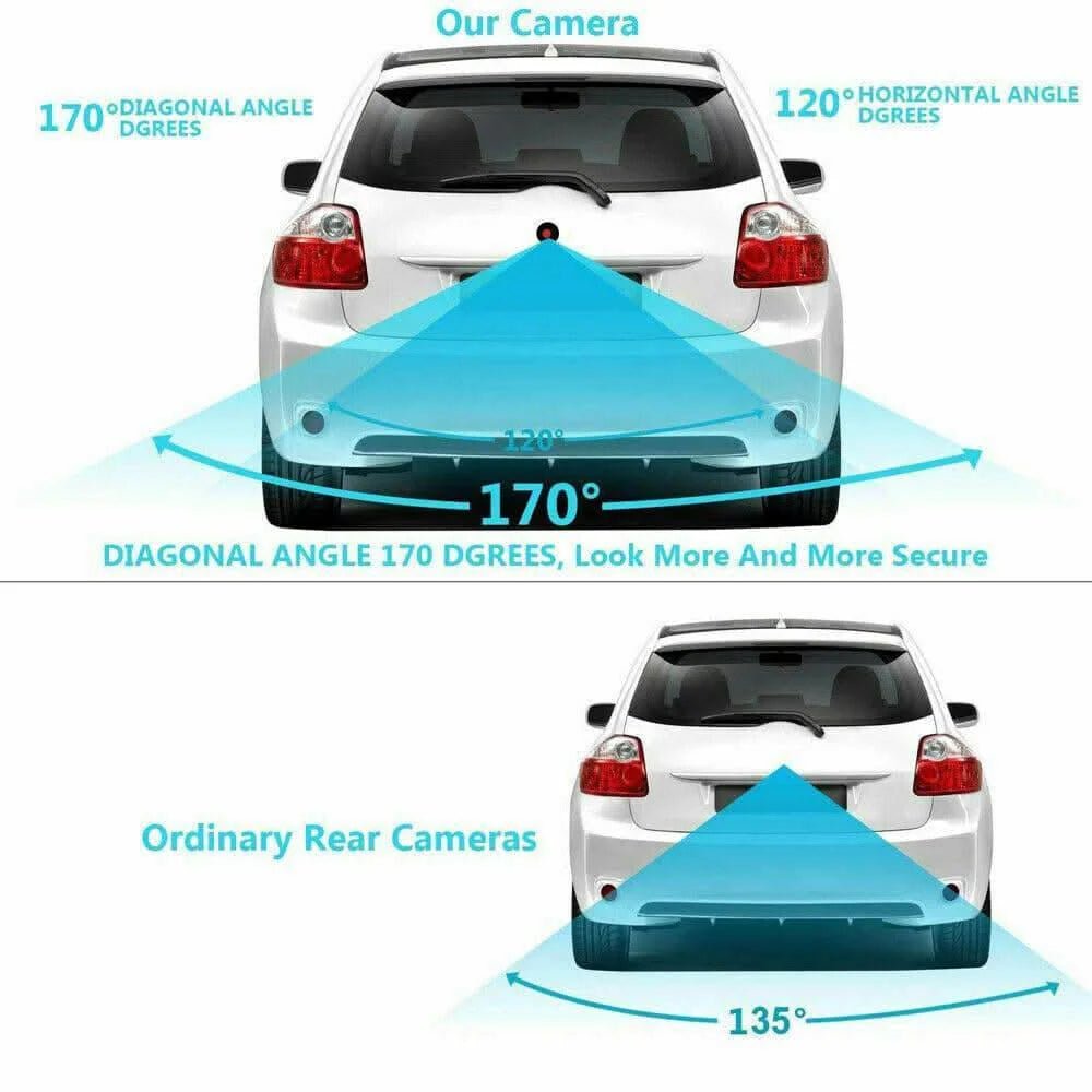 Universal Waterproof Car Rear View Camera | 170° Wide Angle Reverse Backup Camera with 6M AV Cable - Office Catch