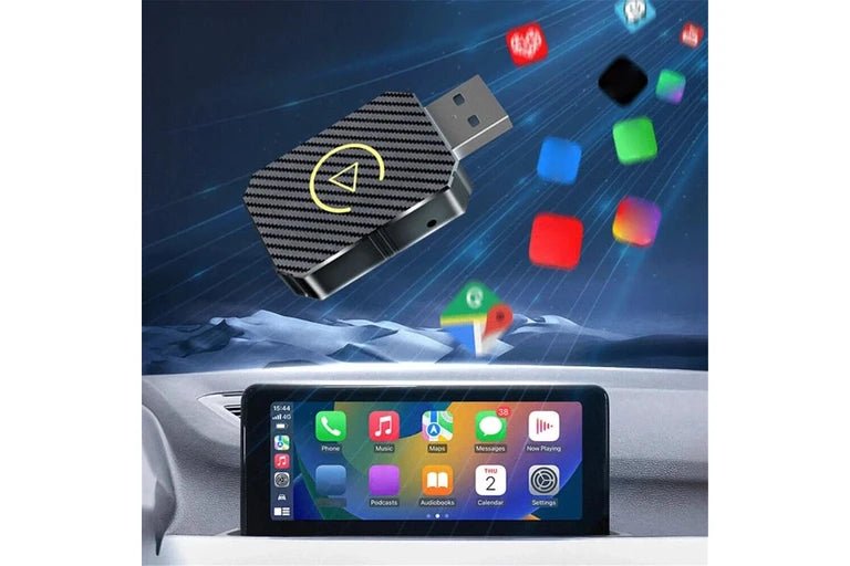 Wireless CarPlay & Android Auto Adapter USB Dongle – Convert Wired to Wireless | Plug & Play for iPhone & Android - Office Catch