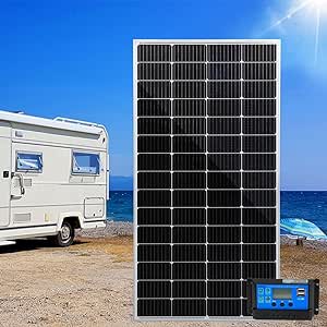 10W Solar Panel Kit 12V Power Caravan Camping Battery Charging Home Garden - Office Catch