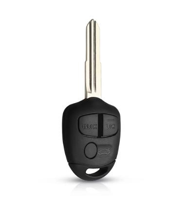 2 Pack Car Remote Key Shell Case For Mitsubishi Lancer EX Evolution Grandis Outlander MIT8 Blade 3 Buttons - Office Catch