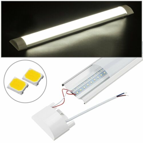 2Pcs 4FT 1200mm Slim LED Wide Batten Tube Light Ceiling Strip Bar Light Daylight - Office Catch