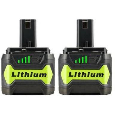 2x Ryobi 18V 6.0 Ah P108 P104 ONE+ Plus BPL-1815 Compatible Battery - Office Catch