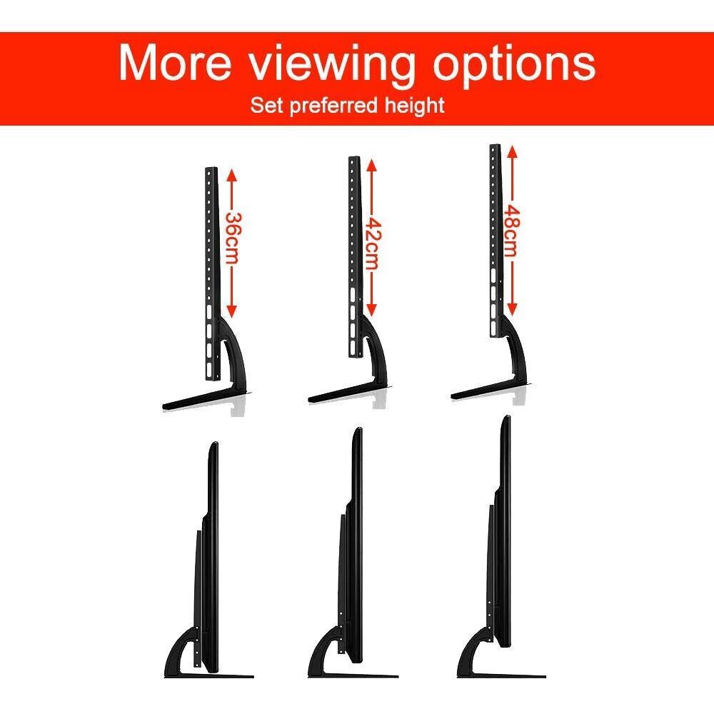 32-70" TV Table Top Stand Riser Leg Mount For Sony LG LED LCD Universal - Office Catch