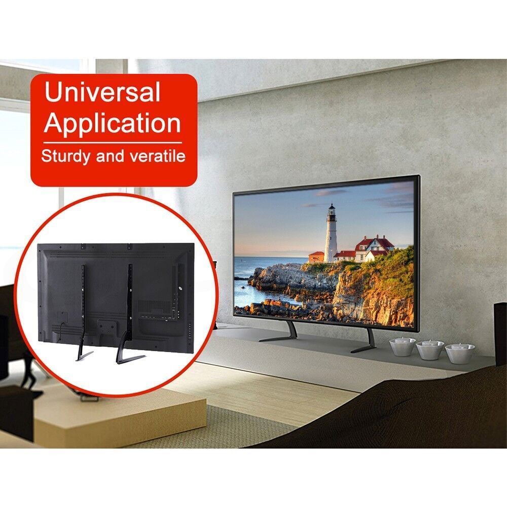 32-70" TV Table Top Stand Riser Leg Mount For Sony LG LED LCD Universal - Office Catch