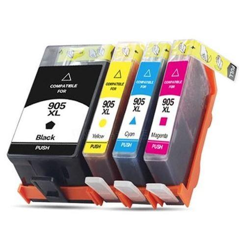 4 Pack HP 905XL Compatible High Yield Inkjet Combo T6M05AA - T6M17AA [1BK,1C,1M,1Y] - Office Catch