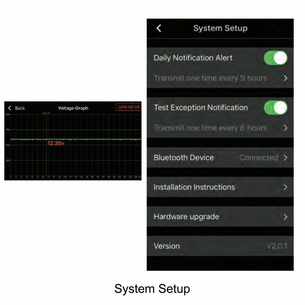 4.0 Voltage Meter Auto Alarm Tester 12V Vehicle Battery Monitor Via Bluetooth - Office Catch