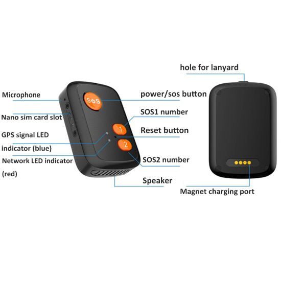 4G Waterproof Personal GPS Tracker For Elder Kids Smart Detection Alert - Office Catch
