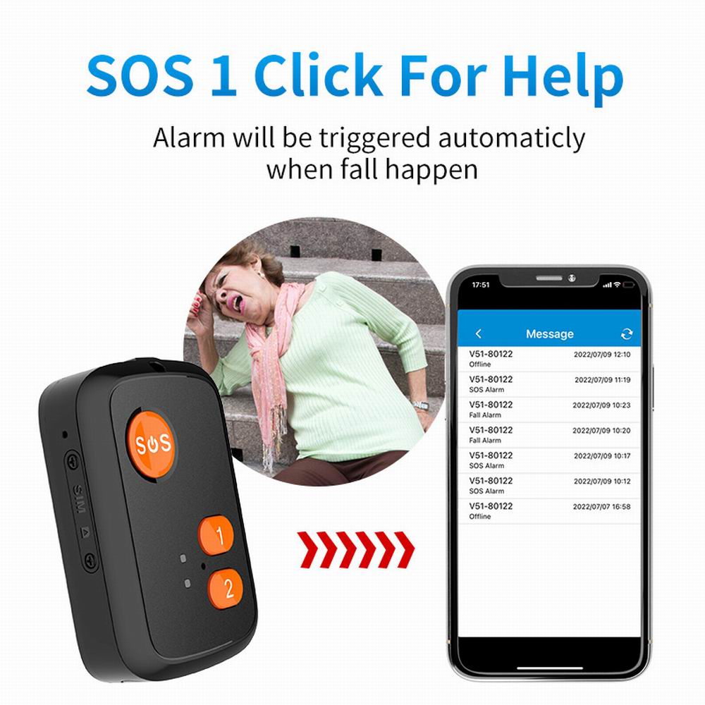 4G Waterproof Personal GPS Tracker For Elder Kids Smart Detection Alert - Office Catch