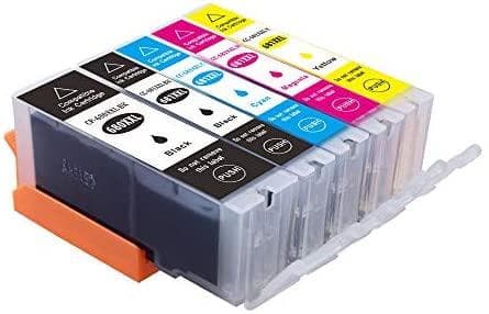 5 Pack Canon PGI-680XXL CLI-681XXL Extra High Yield Compatible Inkjet Cartridges Combo [1BK,1PBK,1C,1M,1Y] for PIXMA TS6360 printer - Office Catch