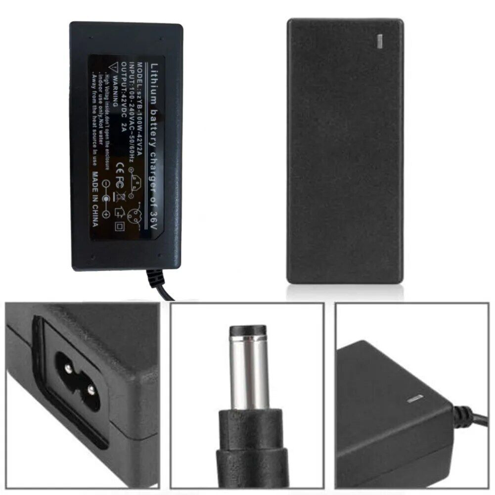 5 Plugs Electric Power Adapter Charger AC to DC 42V 2A For Scooter - Office Catch