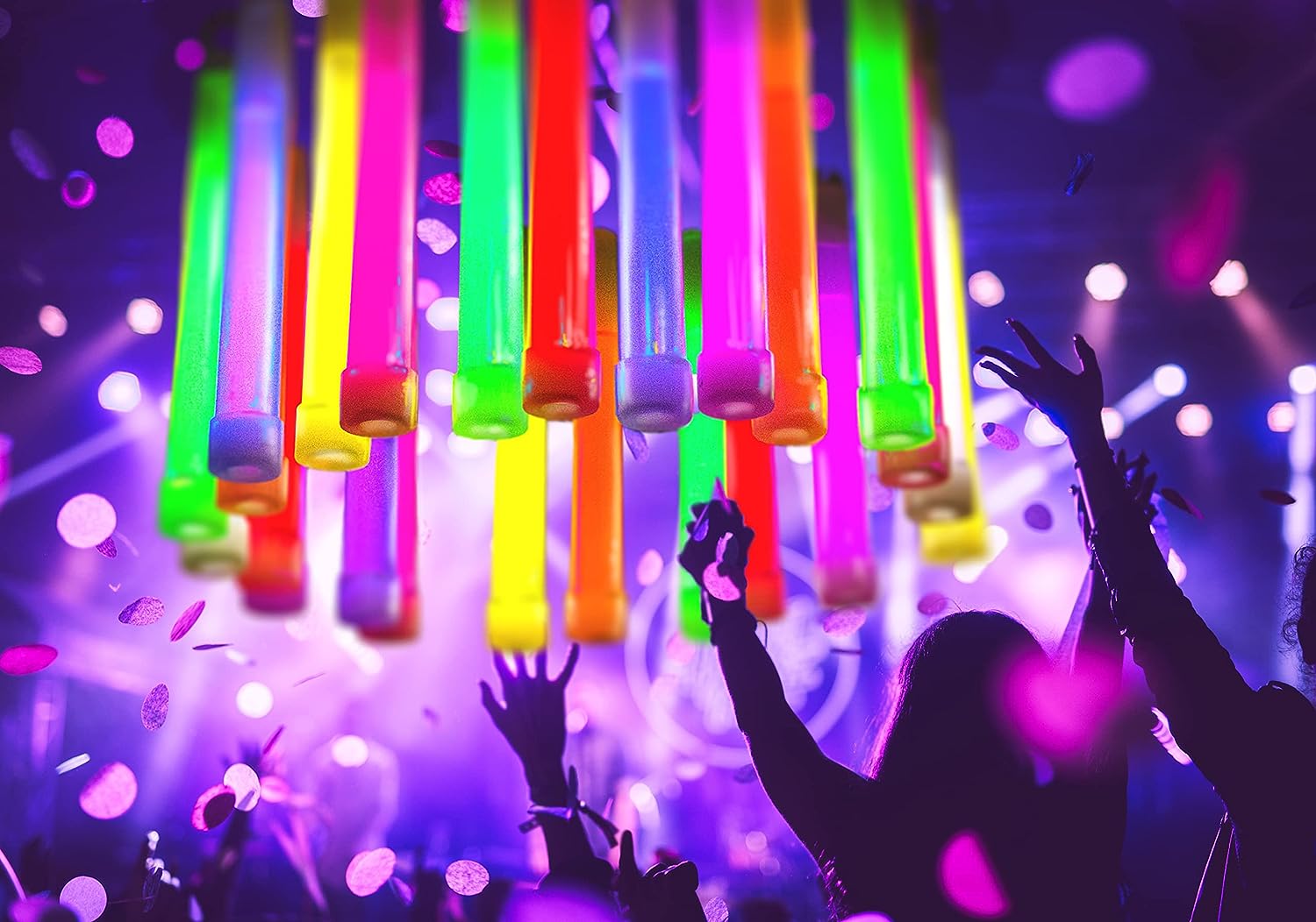 6 pcs Glow Light Sticks Non-toxic 6 Inch Fluorescence Light Outdoor Survival Kit - Office Catch