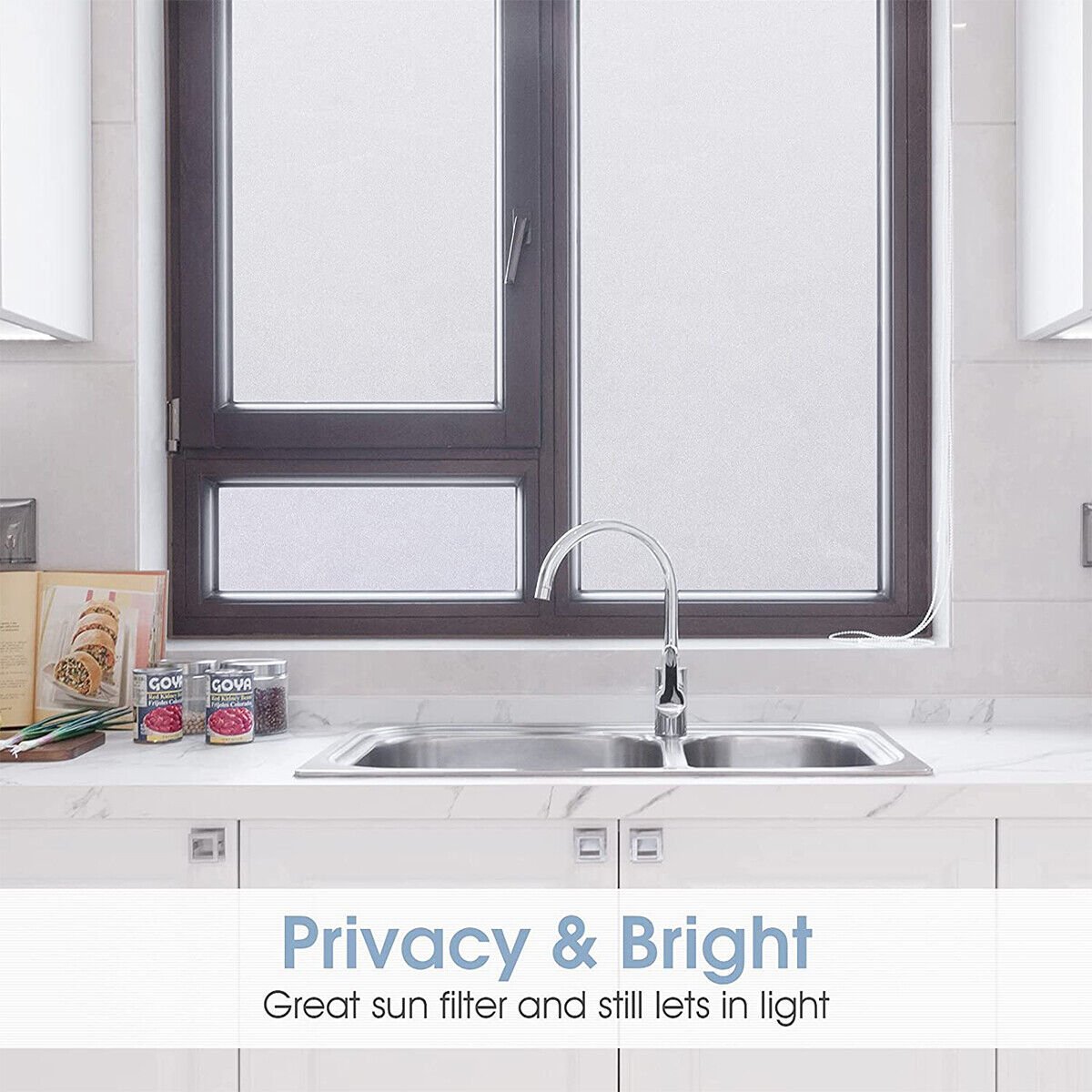 90cmX3m Frosted Window Privacy Film - Office Catch